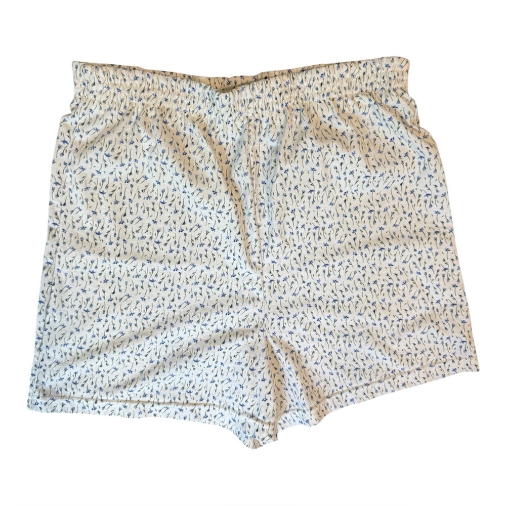 Coastal Grandma Floral‎ Pull On Bloomer Shorts Sz Small Vintage Sleepwear Summer